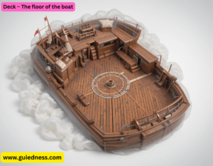 Deck – The floor of the boat.