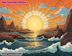 Mass 7 times that of the Sun
