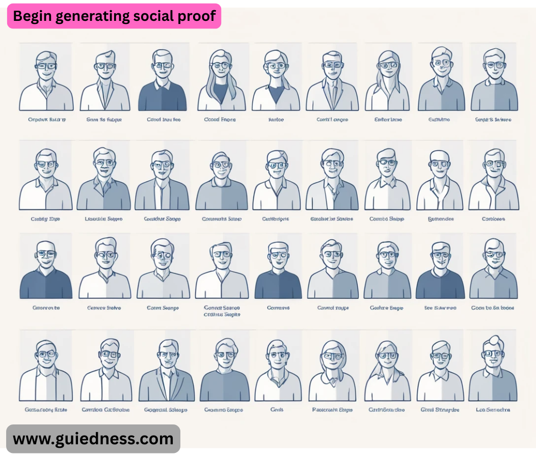 Begin generating social proof