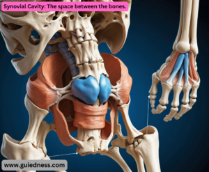 Synovial Cavity: The space between the bones.